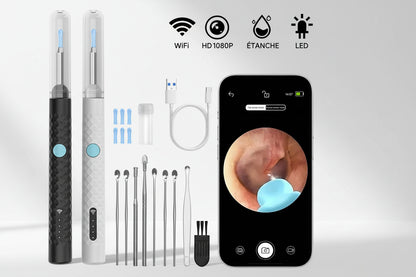 AUDICLEAN™ – L’Otoscope Intelligent pour des Oreilles Propres, Saines et en Toute Sécurité